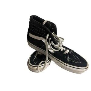 Vans SK8-HI High Top Skate Shoes Mens Size 7 Women's 8.5 Black White Casual